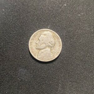 Silver US 1948 Error Nickel. Key Date!